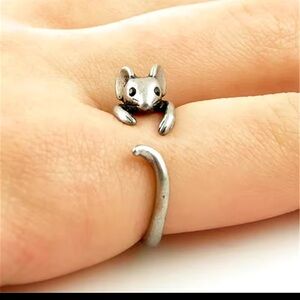 Cute Mouse Shape Open Ring for for women
